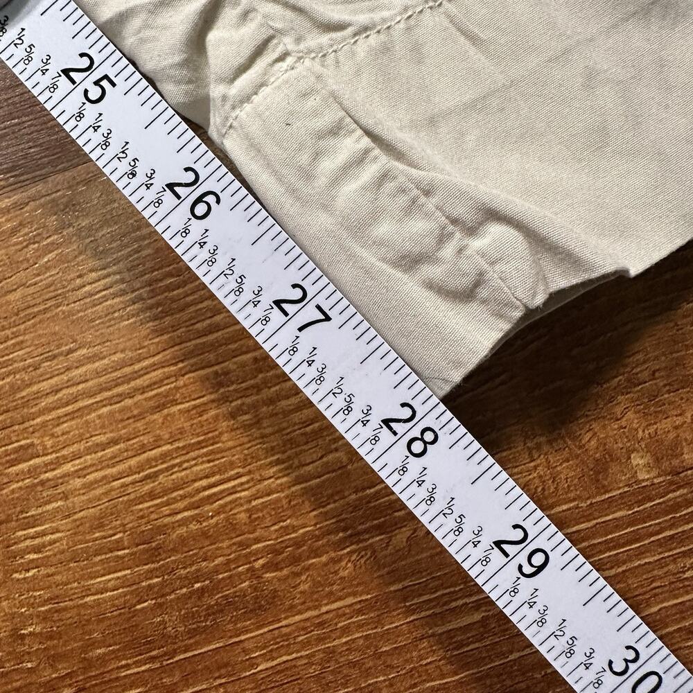 SKU Save Khaki United Pants Men L Beige Woven Cotton USA Made Lightweight Lounge - Picture 7 of 13